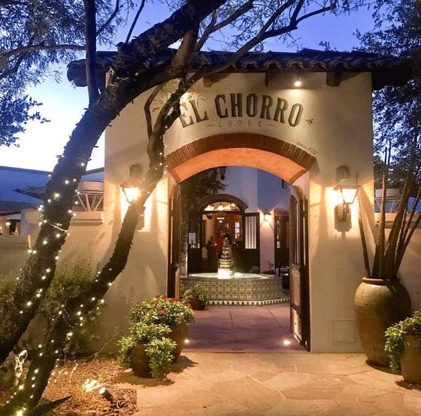 Arched entrance to El Chorro restaurant in Paradise Valley, Arizona Arched entrance to El Chorro restaurant in Paradise Valley, Arizona