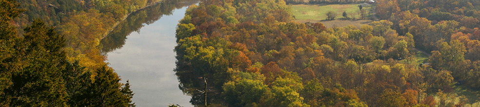 The Potomac River winds through Green Ridge State Forest in Maryland